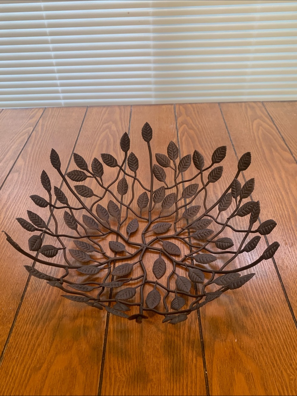 Metal Leaf Basket